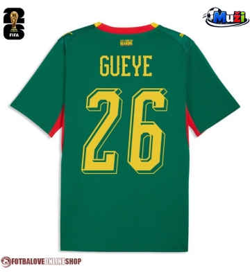 Senegal Pape Gueye #26 Venkovní Dres MS 2026 Krátkým Rukávem